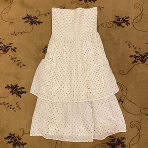 H&M new dotted dress tiered tube top style